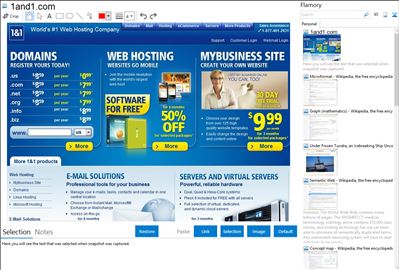 1and1.com - Flamory bookmarks and screenshots