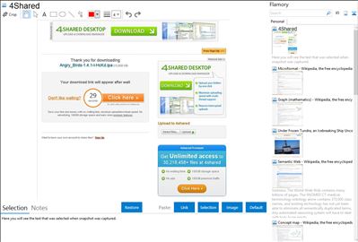 4Shared - Flamory bookmarks and screenshots