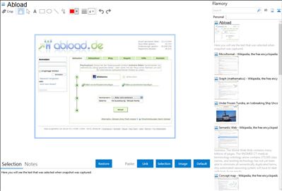 Abload - Flamory bookmarks and screenshots