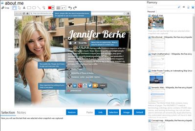 about.me - Flamory bookmarks and screenshots