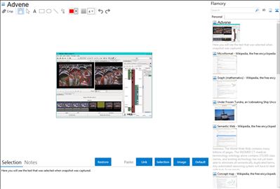 Advene - Flamory bookmarks and screenshots