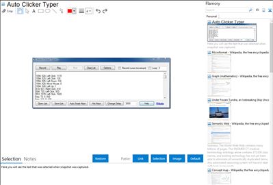 Auto Clicker Typer - Flamory bookmarks and screenshots