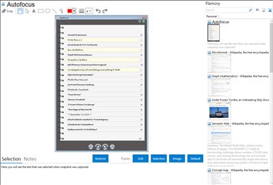 Autofocus - Flamory bookmarks and screenshots