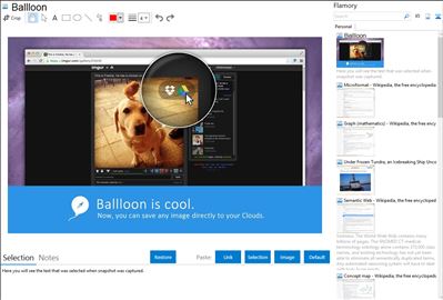 Ballloon - Flamory bookmarks and screenshots