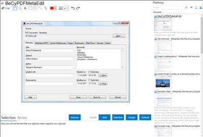 BeCyPDFMetaEdit - Flamory bookmarks and screenshots