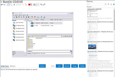 BurnOn CD/DVD - Flamory bookmarks and screenshots