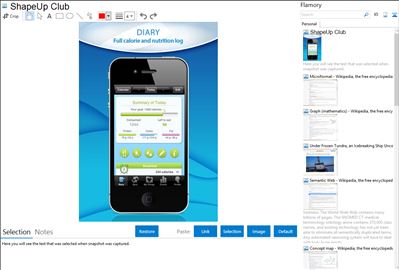 ShapeUp Club - Flamory bookmarks and screenshots