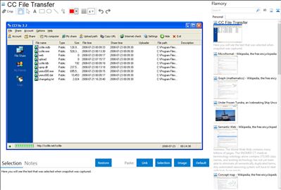 CC File Transfer - Flamory bookmarks and screenshots