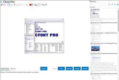 Cfont Pro - Flamory bookmarks and screenshots