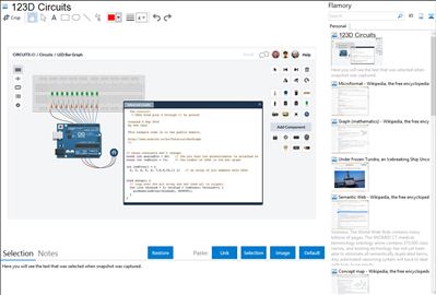 123D Circuits - Flamory bookmarks and screenshots