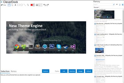 CleverDock - Flamory bookmarks and screenshots