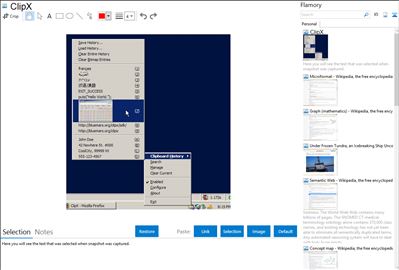 ClipX - Flamory bookmarks and screenshots