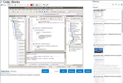 Code::Blocks - Flamory bookmarks and screenshots