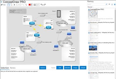 ConceptDraw PRO - Flamory bookmarks and screenshots