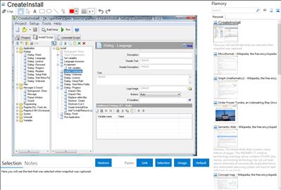 CreateInstall - Flamory bookmarks and screenshots