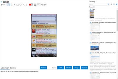 Dabr - Flamory bookmarks and screenshots