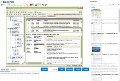 Deskzilla - Flamory bookmarks and screenshots