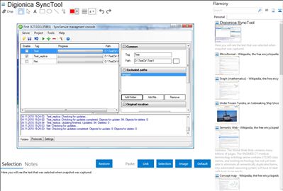 Digionica SyncTool - Flamory bookmarks and screenshots