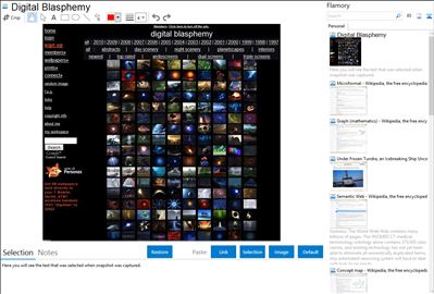 Digital Blasphemy - Flamory bookmarks and screenshots