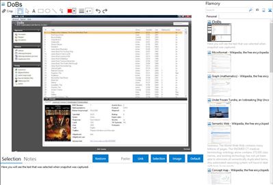DoBs - Flamory bookmarks and screenshots