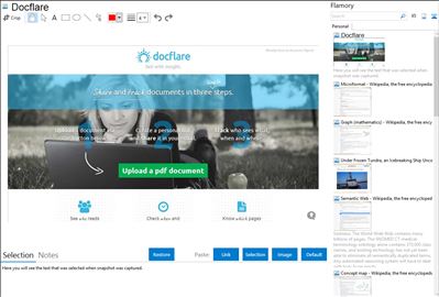 Docflare - Flamory bookmarks and screenshots