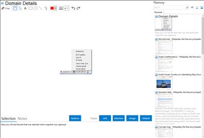 Domain Details - Flamory bookmarks and screenshots