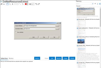 DotNetResourcesExtract - Flamory bookmarks and screenshots