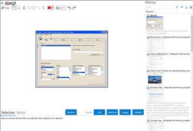 dpeg! - Flamory bookmarks and screenshots