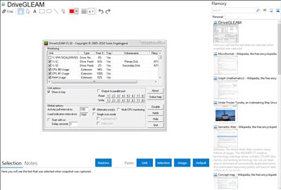 DriveGLEAM - Flamory bookmarks and screenshots