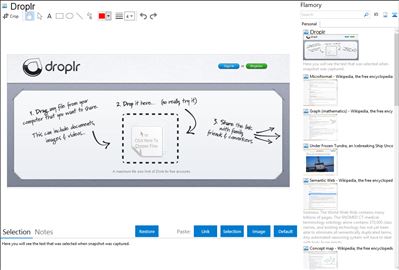 Droplr - Flamory bookmarks and screenshots