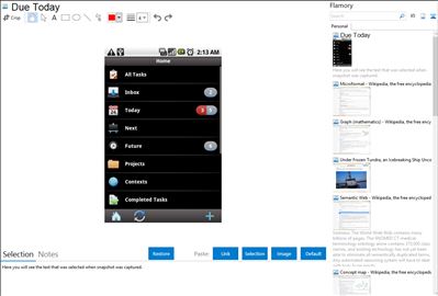 Due Today - Flamory bookmarks and screenshots