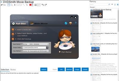 DVDSmith Movie Backup - Flamory bookmarks and screenshots