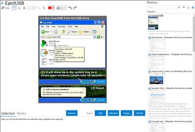 EjectUSB - Flamory bookmarks and screenshots