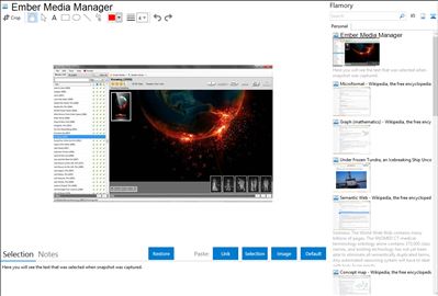 Ember Media Manager - Flamory bookmarks and screenshots