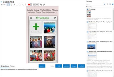 Eversnap - Flamory bookmarks and screenshots
