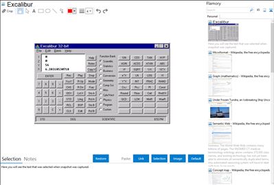 Excalibur - Flamory bookmarks and screenshots