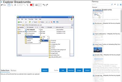 Explorer Breadcrumbs - Flamory bookmarks and screenshots