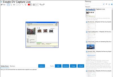 Exsate DV Capture Live - Flamory bookmarks and screenshots