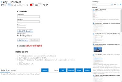 ezyFTPServer - Flamory bookmarks and screenshots
