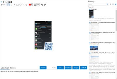 F-Droid - Flamory bookmarks and screenshots