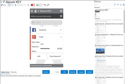 F-Secure KEY - Flamory bookmarks and screenshots
