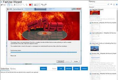 FairUse Wizard - Flamory bookmarks and screenshots