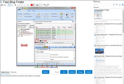 Fast Blog Finder - Flamory bookmarks and screenshots