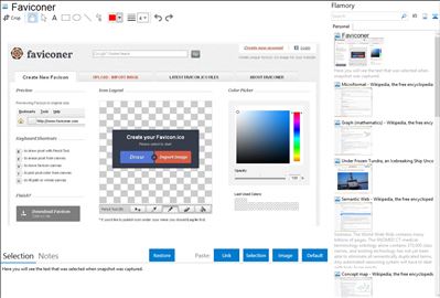 Faviconer - Flamory bookmarks and screenshots