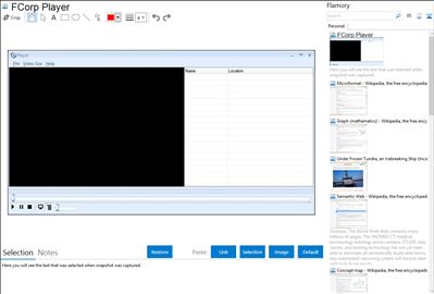 FCorp Player - Flamory bookmarks and screenshots