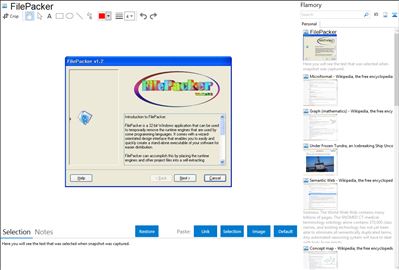 FilePacker - Flamory bookmarks and screenshots