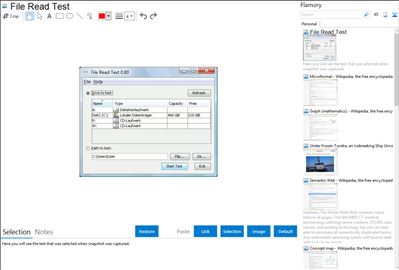 File Read Test - Flamory bookmarks and screenshots
