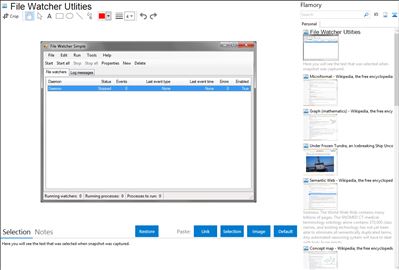 File Watcher Utlities - Flamory bookmarks and screenshots