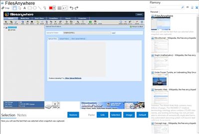 FilesAnywhere - Flamory bookmarks and screenshots