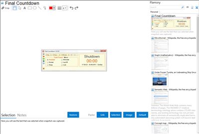 Final Countdown - Flamory bookmarks and screenshots